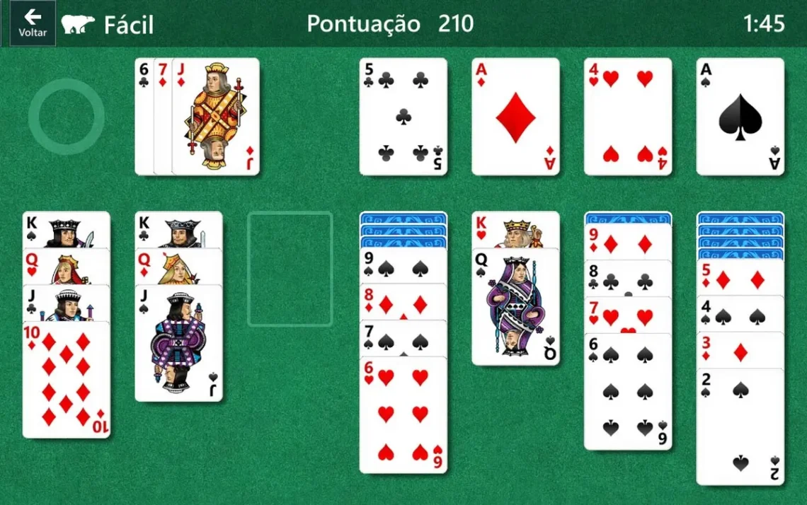 jogo, de paciência, paciência, clássica, solitário;