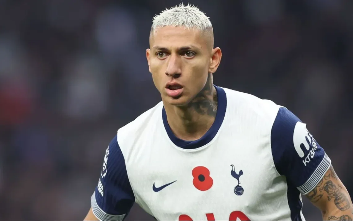 Lesões de Richarlison frustram técnico do Tottenham, que admite procura por atacante - Foto: @ ESPN - Todos os direitos: @ ESPN