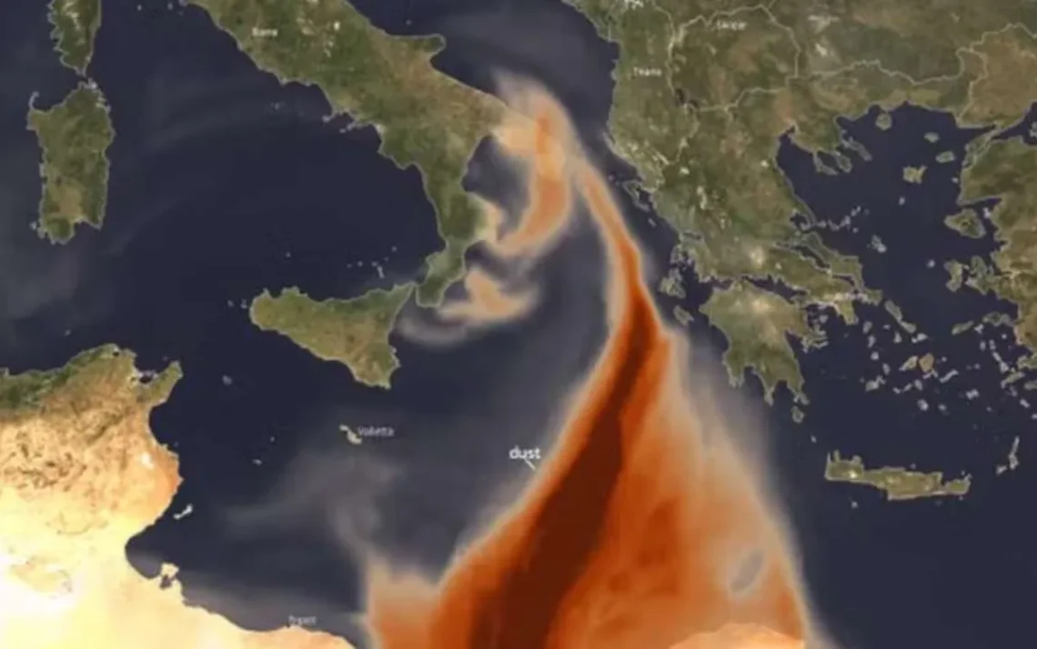 areia, ventos, qualidade do ar, meteorologistas, ciclone;